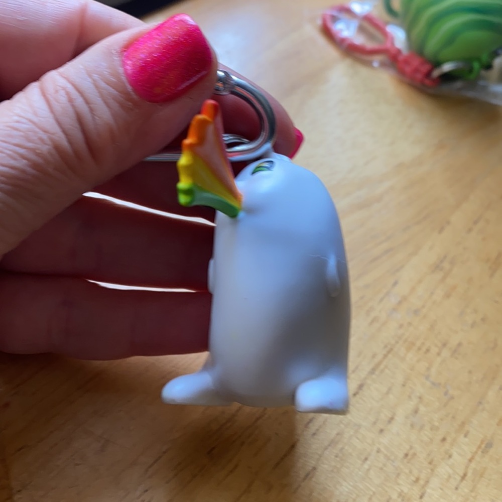 Exploding Kitten Backpack Charm Keychain | Rainbow Ralphing Cat - Picture 5 of 8